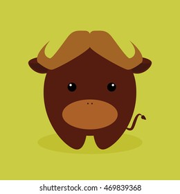 Cute Cartoon bull