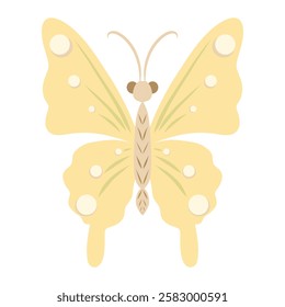 Cute cartoon butterfly vector illustration