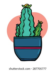 Cute cartoon cactus