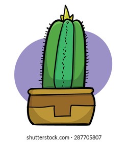 Cute cartoon cactus