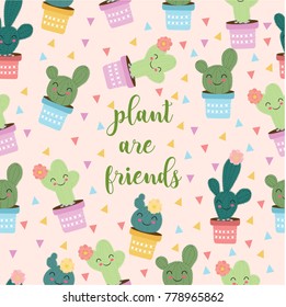 cute cartoon cactus