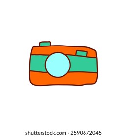 Cute Cartoon Camera Illustration vector