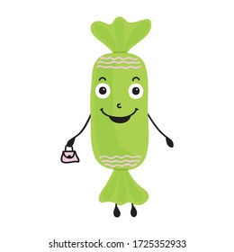 Cute cartoon candy. Vector illustration