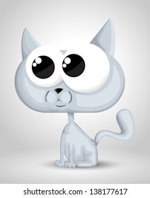 Cute cartoon cat