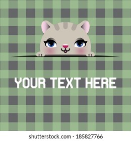 Cute cartoon cat 