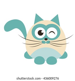 Cute cartoon cat