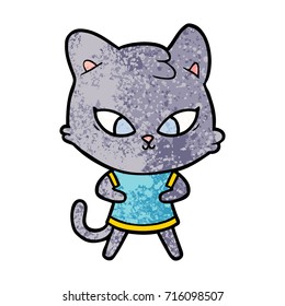 süße Cartoon-Katze