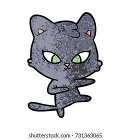 lindo gato de dibujos animados