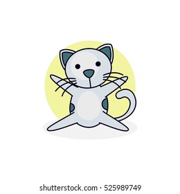 Cute cartoon Cat character
