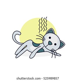 Cute cartoon Cat character