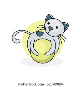 Cute cartoon Cat character