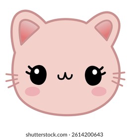 Cute cartoon cat emojis with different expression