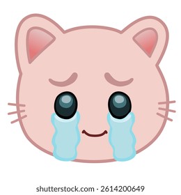 Cute cartoon cat emojis with different expression