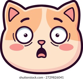 A cute cartoon cat face emotion illustration set featuring clear and expressive facial
expressions in kawaii sticker style. This collection focuses on emotional faces such as
happy, sad, angry, surprised, excited, and loving expressions.

Perfect for sticker packs, emoji designs, children emotional learning materials, worksheets,
social media content, and printable projects. Designed with simple flat illustration,
pastel colors, thick outlines, and friendly cartoon style. Isolated on white background,
no text and no watermark.