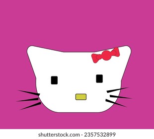 Cute cartoon cat kiki japanees