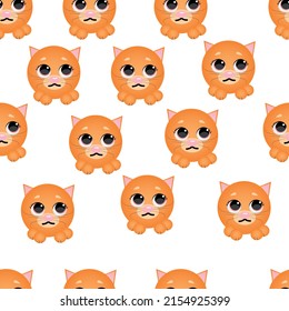 cute cartoon cat vector illustration