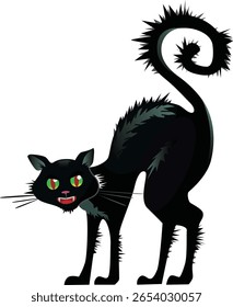 Vetor de gato de desenhos animados bonito - Clipart de EPS isolado