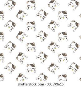 Cute Cartoon Cats Pattern.