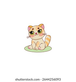 Cute cartoon cats in various poses.
