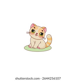Cute cartoon cats in various poses.