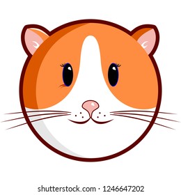 cute cartoon cavy face