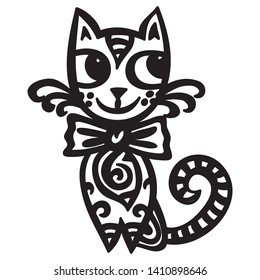Cute cartoon cay. Vector illustration