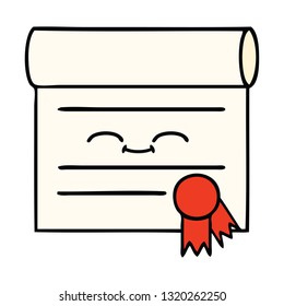 tira cómica de un certificado