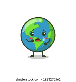 Cute Cartoon Character Earth, Emoticon, Simple