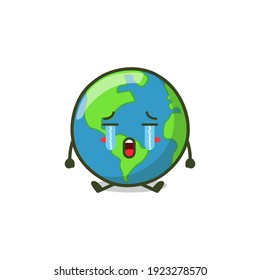 Cute Cartoon Character Earth, Emoticon, Simple