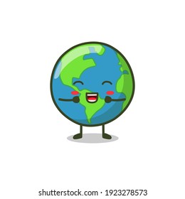 Cute Cartoon Character Earth, Emoticon, Simple