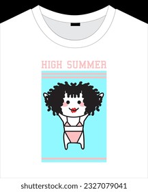 Cute cartoon character graphic illustration vector design.