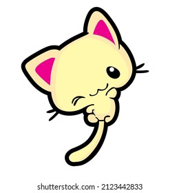 cute cartoon character in jacket costume