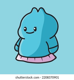 Cute Cartoon Character Mascot Flat Design Cute Funny Fun Cute