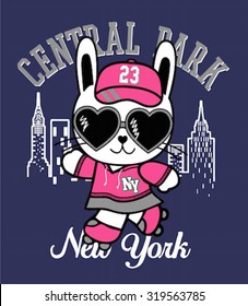 cute cartoon character for t-shirt