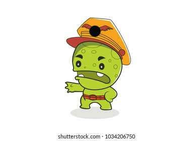 Cute Cartoon Character . Vector Illustration. isolated on white background.