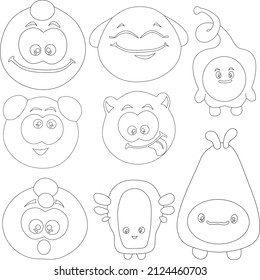 cute cartoon character vector image.