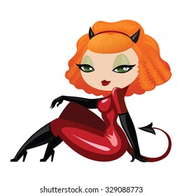 Cute cartoon character for your design