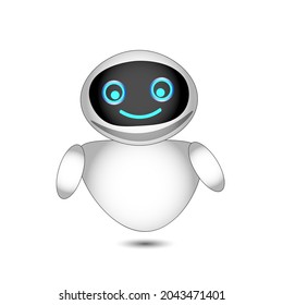 un lindo robot de charlas de dibujos animados, divertido robot
