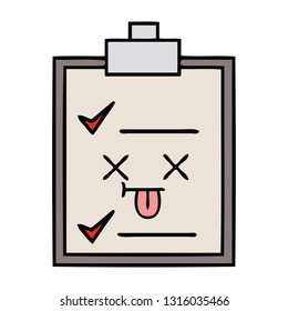tira cómica de una lista de verificación