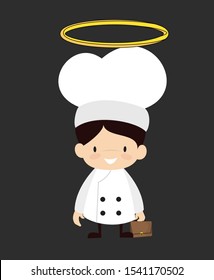 Cute Cartoon Chef - Standing and Smiling