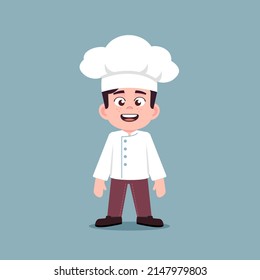 Cute cartoon chef. vector illustration