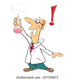 cute cartoon chemist