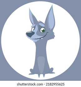 Cute cartoon chihuahua dog. Vector illustration isolated