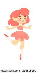 Cute Cartoon Childish Fairy Characters. Vector illustration