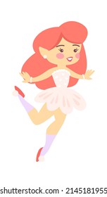 Cute Cartoon Childish Fairy Characters. Vector illustration