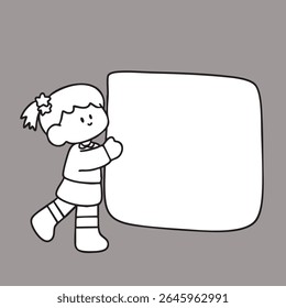 Cute cartoon, children, school age, illustration, hand drawn
