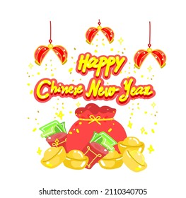 Cute Cartoon Chinese Kids for Chinese New Year.