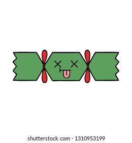 cute cartoon of a christmas cracker