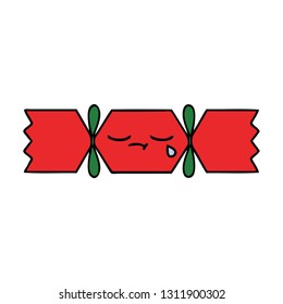 tira cómica de un cracker de navidad