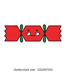 tira cómica de un cracker de navidad